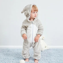 Load image into Gallery viewer, Cartoon Flannel Baby Rompers - # BAAA21110013