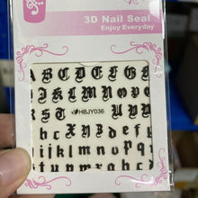 Load image into Gallery viewer, Nail Art Stickers Red Lips Nails Decals Sticker Hot Sexy Girl Tip Back Glue Decal Cool Lollipop Self Adhesive Acrylic Tips Tool Decoration White Feather Lace Flower Leaf Carving Design Exquisite Pattern Nail Art Supplies Self-Adhesive Nail