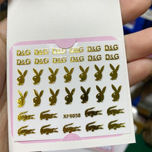 Load image into Gallery viewer, Nail Art Stickers Red Lips Nails Decals Sticker Hot Sexy Girl Tip Back Glue Decal Cool Lollipop Self Adhesive Acrylic Tips Tool Decoration White Feather Lace Flower Leaf Carving Design Exquisite Pattern Nail Art Supplies Self-Adhesive Nail