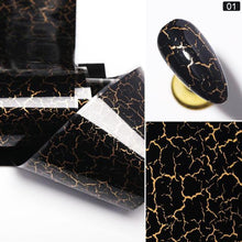 Load image into Gallery viewer, Nail Foils Marble Series Nail Art Transfer Sticker Paper Gold Line Foils Bright Marble Design Decoration Marble Nail Art Stickers Water Transfer Nail Decals Full Wraps Gradient Acrylic Nail Kits for Women Manicure Decoration Accessories