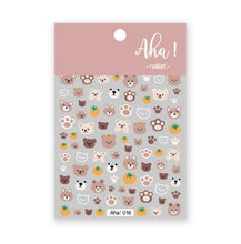 Load image into Gallery viewer, Nail Glue Stickers Stars Moon Cartoon Rabbit Panda Flower Nail Decoration Decals Nail Sticker Nail Art Decorations Design Decoration Acrylic Nail Supplies Designer Nail Decorations for Women Girls Kids 3D Nail Art Stickers Decals