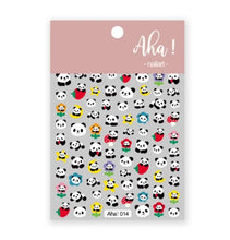 Load image into Gallery viewer, Nail Glue Stickers Stars Moon Cartoon Rabbit Panda Flower Nail Decoration Decals Nail Sticker Nail Art Decorations Design Decoration Acrylic Nail Supplies Designer Nail Decorations for Women Girls Kids 3D Nail Art Stickers Decals