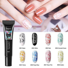 Load image into Gallery viewer, Nail Stamping Gel Set 8 Colors UV Gel Varnish for Nail Art Stamping Plate 4 Boards Black White Nail Gel for Girls and Women