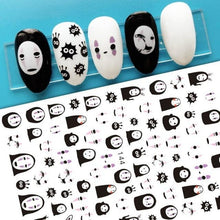 Load image into Gallery viewer, Nail Stickers Cute Rabbit Nail Art Decorations No Face Man Nail Sliders For Manicure Women Kids Girls Manicure Decoration Nail Art Supplies 3D Self-Adhesive Nail Decals Designer Nail Stickers for Acrylic Nails