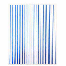 Load image into Gallery viewer, Nail Strip Stickers Black Gold Rose Gold Silver Metal Strip Tape Nail Art Adhesive Foil Tips Nail Sticker Decals Metallic Curve Strip Line Nail Decal Self-Adhesive 3D Wave Design Decoration for Women Girls Tape Nail Art Stickers Decal Decoration