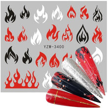 Load image into Gallery viewer, Nail Watermark Decals Sexy lips Middle finger Sexy girl Water Transfer Slider Russia Words Manicure Tattoos Sliders For Manicure Women Kids Girls Manicure Decoration Nail Art Supplies 3D Self-Adhesive Nail Decals Designer Nail Stickers for Acrylic Nails