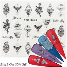Load image into Gallery viewer, Nail Watermark Decals Sexy lips Middle finger Sexy girl Water Transfer Slider Russia Words Manicure Tattoos Sliders For Manicure Women Kids Girls Manicure Decoration Nail Art Supplies 3D Self-Adhesive Nail Decals Designer Nail Stickers for Acrylic Nails