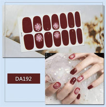Load image into Gallery viewer, Nail Wraps Polish Decals Strips Golden Glitter 3D Adhesive Full Nail Art Stickers Manicure Kits Women Nail Decorations Accessories Metal Curve Stripe Lines Design Letter Nail Sticker Adhesive Decoration Template Nail Tool Decorations