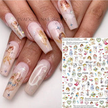 Load image into Gallery viewer, Nails Sticker Money Dollar Wealthy Rich Style Nail Art Stickers Decals Manicure Tip Decal Self Adhesive Acrylic Tips Tool Acrylic Engraved Nail Sticker Nail Art Decoration Self-Adhesive Nail Art Decoration French Black and White Lace Retro Flower