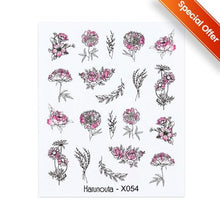 Load image into Gallery viewer, Nails Sticker Nail Art Decorations Flowers Leaves Decals Water Transfer Sliders Woman Face Fruit Foil Manicures Wraps Water Transfer Nail Decals Sticker For Pretty Girl Self-Adhesive Nail Decals Designer Nail Stickers for Acrylic Decal