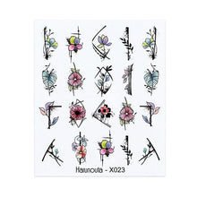 Load image into Gallery viewer, Nails Sticker Nail Art Decorations Flowers Leaves Decals Water Transfer Sliders Woman Face Fruit Foil Manicures Wraps Water Transfer Nail Decals Sticker For Pretty Girl Self-Adhesive Nail Decals Designer Nail Stickers for Acrylic Decal