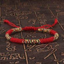 Load image into Gallery viewer, National Style Lucky Red String Bracelet Handmade Braided Knot Charm Bracelets For Women Men Red Bracelet Protection Red Cord Bracelet Adjustable Braided Knot Bracelet