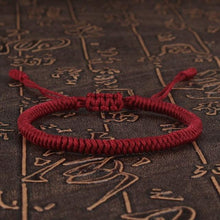 Load image into Gallery viewer, National Style Lucky Red String Bracelet Handmade Braided Knot Charm Bracelets For Women Men Red Bracelet Protection Red Cord Bracelet Adjustable Braided Knot Bracelet