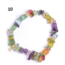 Load image into Gallery viewer, Natural Lucky Stone Beads Bracelet Multiple Colors Bracelets Beautiful Crystal Bracelets Natural Gemstone Crystal Stretch Bracelets Distance Energy Bracelet For Women Girls