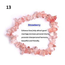 Load image into Gallery viewer, Natural Lucky Stone Beads Bracelet Multiple Colors Bracelets Beautiful Crystal Bracelets Natural Gemstone Crystal Stretch Bracelets Distance Energy Bracelet For Women Girls