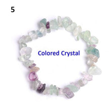 Load image into Gallery viewer, Natural Lucky Stone Beads Bracelet Multiple Colors Bracelets Beautiful Crystal Bracelets Natural Gemstone Crystal Stretch Bracelets Distance Energy Bracelet For Women Girls