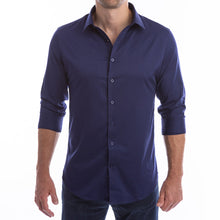 Load image into Gallery viewer, goTIELESS Ultimate Dress Shirt (Navy)