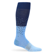 Load image into Gallery viewer, Navy Ombre Dot Dress Socks