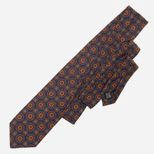 Load image into Gallery viewer, La Vigna - Printed Wool & Silk Tie - Navy