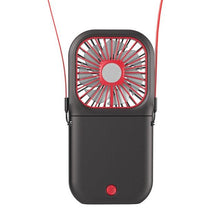 Load image into Gallery viewer, Neck Hanging Fan Ventilator Foldable USB Adjustable Rechargeable Cooling Mute Power Bank Handheld Portable Desk Fan Portable Fan Portable Mini Fan USB Rechargeable with Power Bank Handheld Fan Desk Adjustable Fan Air Cooler Home Office Outdoor Travel