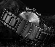 Load image into Gallery viewer, Men's Waterproof Stainless Steel Watch With Chronometers Business Style Wristwatch Unique Design Perfect Gift