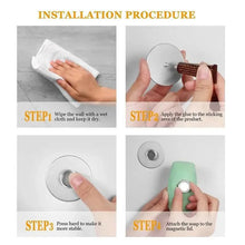 Load image into Gallery viewer, New 1PC Magnetic Soap Holder Tool Free Rustproof Sponge Holder Dish Holder Soap Dish For Bathroom Lavatory Home Soap Dish Suction Strongly Magnetic soap Holder Rustproof Stainless Soap Holder for Bathroom and Kitchen