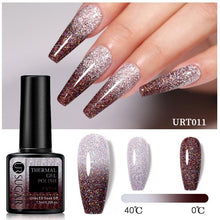 Load image into Gallery viewer, New 2022 Pink Blue Gel Nail Polish UV Color Changing Elegant Luxury Glossy Nail Design For Womens