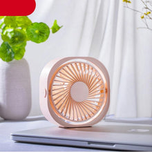 Load image into Gallery viewer, New 360° USB Fan Cooler Cooling Mini Fan Portable 3 Speed Super Mute Cooler for Office Cool Fans Car Home Notebook Laptop Portable Mini Fan for Bedroom Office Desktop