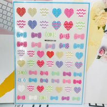 Load image into Gallery viewer, New 3D Self-Adhesive Lovely Red Lips Image Nails Stickers for Nails Sticker Decorations Manicure Valentine's Day Nail Art Sticker Decals 3D Exquisite Pattern Nail Art Supplies Self-Adhesive Luxurious Nail Art Decoration