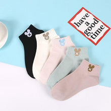 Load image into Gallery viewer, New 5pairs/lot Mixed Colors Ankle Socks Summer Sport Fashion Funny Underwear Women Breathable Soft Combed Out Of Pure Cotton Breathable Socks For Men And Women