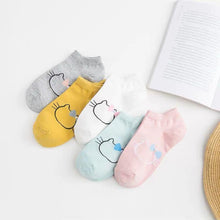 Load image into Gallery viewer, New 5pairs/lot Mixed Colors Ankle Socks Summer Sport Fashion Funny Underwear Women Breathable Soft Combed Out Of Pure Cotton Breathable Socks For Men And Women
