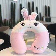 Load image into Gallery viewer, New Animal Memory Cotton U-shaped Pillow Car Neck Pillow Noon Rest Pillow Plane Travel PillowKids Neck Travel Pillows Cute U-Shaped Animal Pillow for Cars Planes Boys Girls Child Gift Ideas