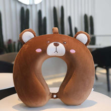 Load image into Gallery viewer, New Animal Memory Cotton U-shaped Pillow Car Neck Pillow Noon Rest Pillow Plane Travel PillowKids Neck Travel Pillows Cute U-Shaped Animal Pillow for Cars Planes Boys Girls Child Gift Ideas