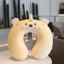 Load image into Gallery viewer, New Animal Memory Cotton U-shaped Pillow Car Neck Pillow Noon Rest Pillow Plane Travel PillowKids Neck Travel Pillows Cute U-Shaped Animal Pillow for Cars Planes Boys Girls Child Gift Ideas