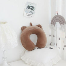 Load image into Gallery viewer, New Animal Memory Cotton U-shaped Pillow Car Neck Pillow Noon Rest Pillow Plane Travel PillowKids Neck Travel Pillows Cute U-Shaped Animal Pillow for Cars Planes Boys Girls Child Gift Ideas