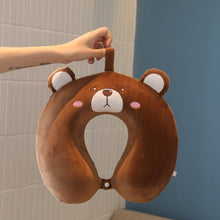 Load image into Gallery viewer, New Animal Memory Cotton U-shaped Pillow Car Neck Pillow Noon Rest Pillow Plane Travel PillowKids Neck Travel Pillows Cute U-Shaped Animal Pillow for Cars Planes Boys Girls Child Gift Ideas
