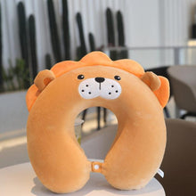 Load image into Gallery viewer, New Animal Memory Cotton U-shaped Pillow Car Neck Pillow Noon Rest Pillow Plane Travel PillowKids Neck Travel Pillows Cute U-Shaped Animal Pillow for Cars Planes Boys Girls Child Gift Ideas
