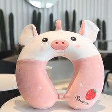 Load image into Gallery viewer, New Animal Memory Cotton U-shaped Pillow Car Neck Pillow Noon Rest Pillow Plane Travel PillowKids Neck Travel Pillows Cute U-Shaped Animal Pillow for Cars Planes Boys Girls Child Gift Ideas