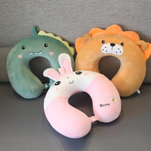 Load image into Gallery viewer, New Animal Memory Cotton U-shaped Pillow Car Neck Pillow Noon Rest Pillow Plane Travel PillowKids Neck Travel Pillows Cute U-Shaped Animal Pillow for Cars Planes Boys Girls Child Gift Ideas