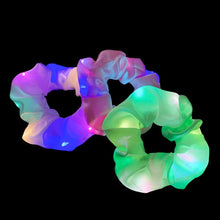 Load image into Gallery viewer, New Arrival Girls LED Luminous Scrunchies Hairband Ponytail Holder Headwear Elastic Hair Bands Solid Color Hair Accessories Ponytail Holder Accessories for Women And Girls