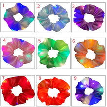 Load image into Gallery viewer, New Arrival Girls LED Luminous Scrunchies Hairband Ponytail Holder Headwear Elastic Hair Bands Solid Color Hair Accessories Ponytail Holder Accessories for Women And Girls