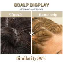 Load image into Gallery viewer, New Arrival Long Straight Wigs Ombre Black Blonde Ash Wig with Bangs Heat Resistant Synthetic Wigs for Women Stylish Wigs For Black Women Cosplay Wigs For Women