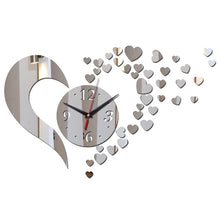 Load image into Gallery viewer, New Arrival Lovely Art Clock Wall Clock Living Room 3D Frameless Acrylic Mirror Sticker Wall Clock Home Modern Love Creative Adjustable Silent Wall Art Clocks for Home Office Decorations Quartz Acrylic Clocks Mirror Watch