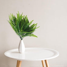 Load image into Gallery viewer, New Artificial Shrubs Boston Fern Grass Fake Green Bushes Indoor Outdoor UV Resistant Indoor Outside For Home Garden Porch Window Décor