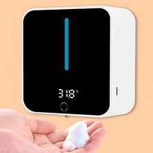 Load image into Gallery viewer, New Automatic Induction Foaming Hand Washer LED Display Screen Washing Machine Infrared Sensor Soap Dispenser For Bathroom Wall Automatic Induction Soap Dispenser Wall-Mounted Mobile Phone Washing Infrared Thermometer Household Charging Contact-Free Hand