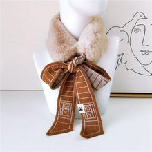 Load image into Gallery viewer, New Autumn Winter Fashion Soft Faux Fur Crochet Knitted Neck Warmer Elastic Neck Gaiter Head Wrap Lightweight Scarf Collar Neck Elegant Warmer Scarves for Women