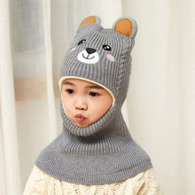 Load image into Gallery viewer, New Baby Girl Winter Hat Warm Bear Skellies Beanies Knitted Cap Kids Balaclava Mask Hats Gorgas Toddler Winter Hat, Baby Winter Hat, Fleece Lined Girls Boys Winter Hat Kids Winter Hat Scarf Earflap Hood Skull Caps