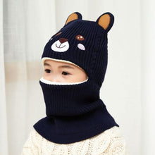 Load image into Gallery viewer, New Baby Girl Winter Hat Warm Bear Skellies Beanies Knitted Cap Kids Balaclava Mask Hats Gorgas Toddler Winter Hat, Baby Winter Hat, Fleece Lined Girls Boys Winter Hat Kids Winter Hat Scarf Earflap Hood Skull Caps
