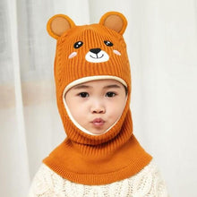 Load image into Gallery viewer, New Baby Girl Winter Hat Warm Bear Skellies Beanies Knitted Cap Kids Balaclava Mask Hats Gorgas Toddler Winter Hat, Baby Winter Hat, Fleece Lined Girls Boys Winter Hat Kids Winter Hat Scarf Earflap Hood Skull Caps