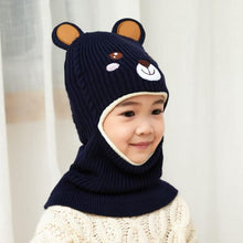 Load image into Gallery viewer, New Baby Girl Winter Hat Warm Bear Skellies Beanies Knitted Cap Kids Balaclava Mask Hats Gorgas Toddler Winter Hat, Baby Winter Hat, Fleece Lined Girls Boys Winter Hat Kids Winter Hat Scarf Earflap Hood Skull Caps